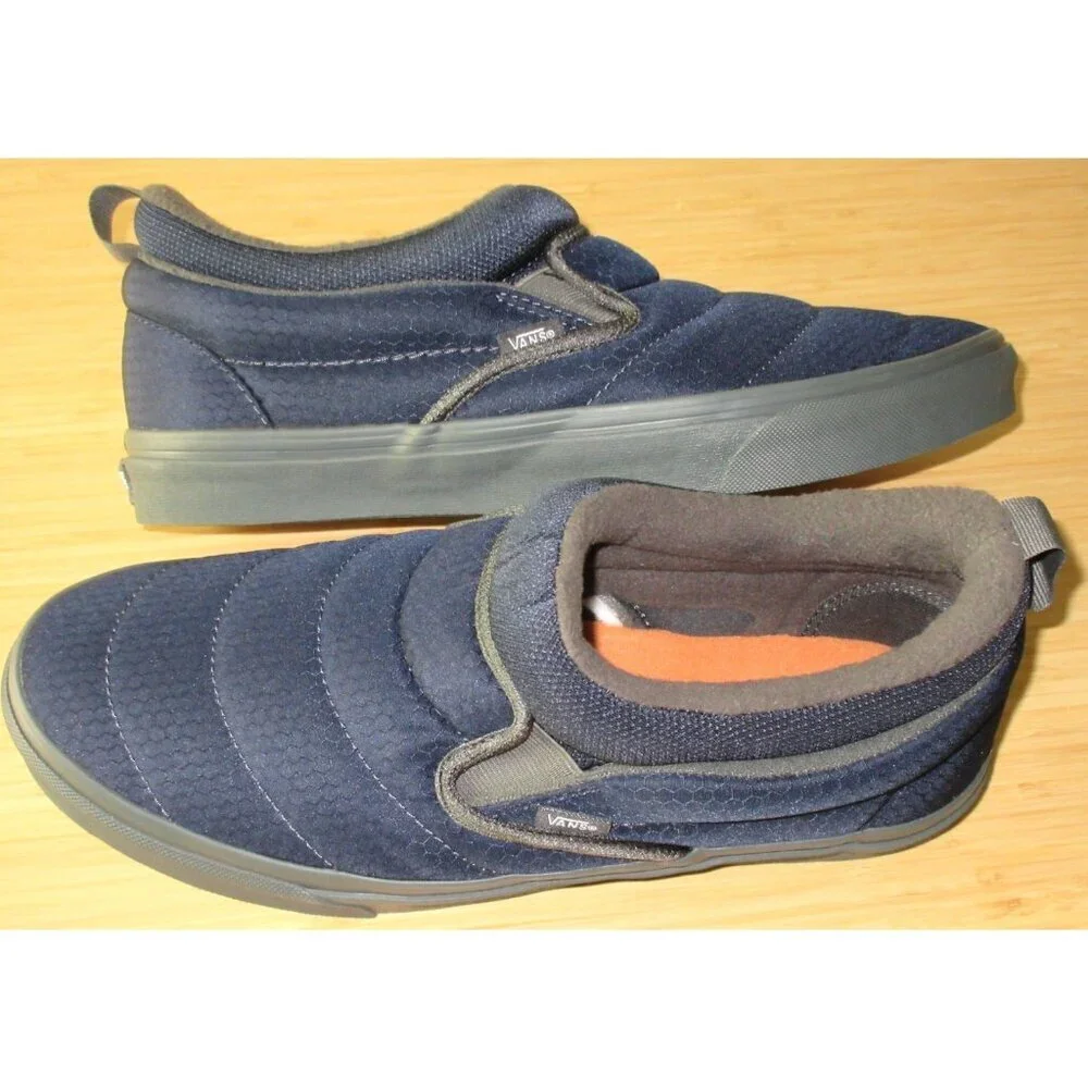 Vans Men's Slip On Mid Cozy Mesh Parisian Night Blue Sneaker Shoes Sizes NIB